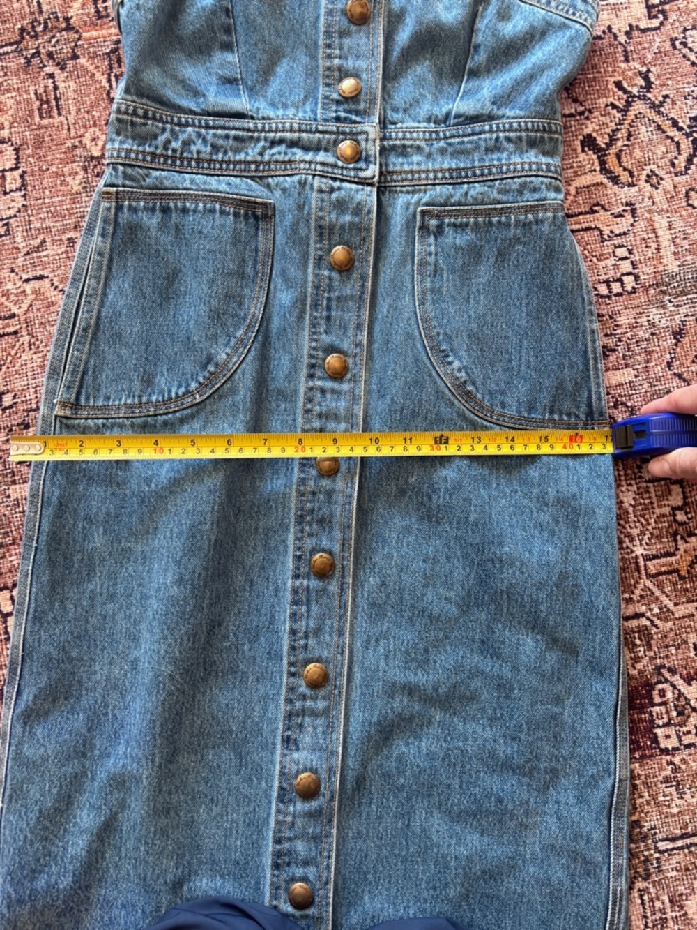 Blue Denim Button-Front Sundress - Picture 10 of 12